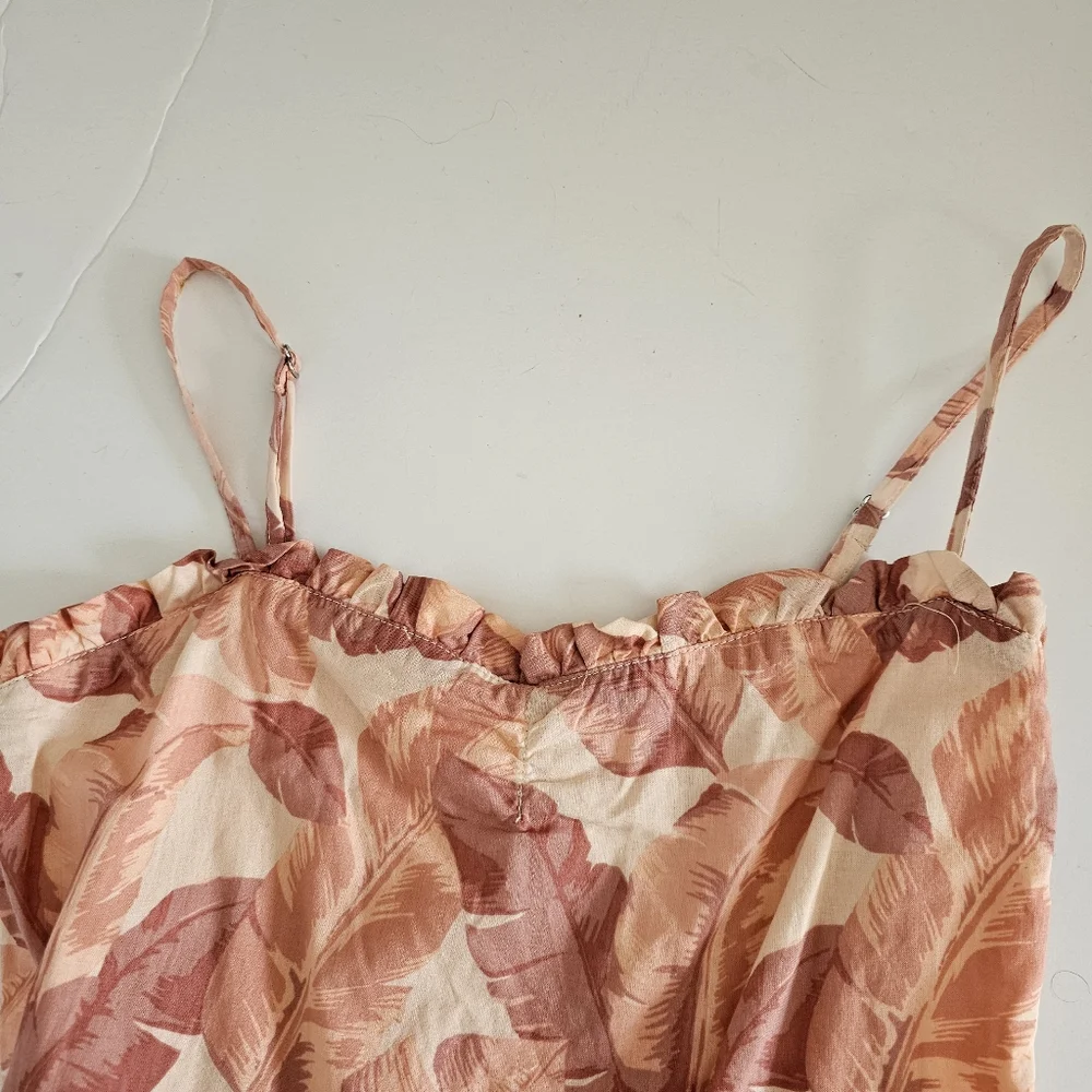 JANIE‎ AND JACK Girls  Smocked Shorts Romper Lined 16 Cotton Peach Beige